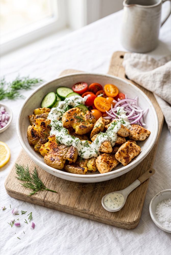 Crispy Potato Bowl - inspiracja podania z diety Deep Breath